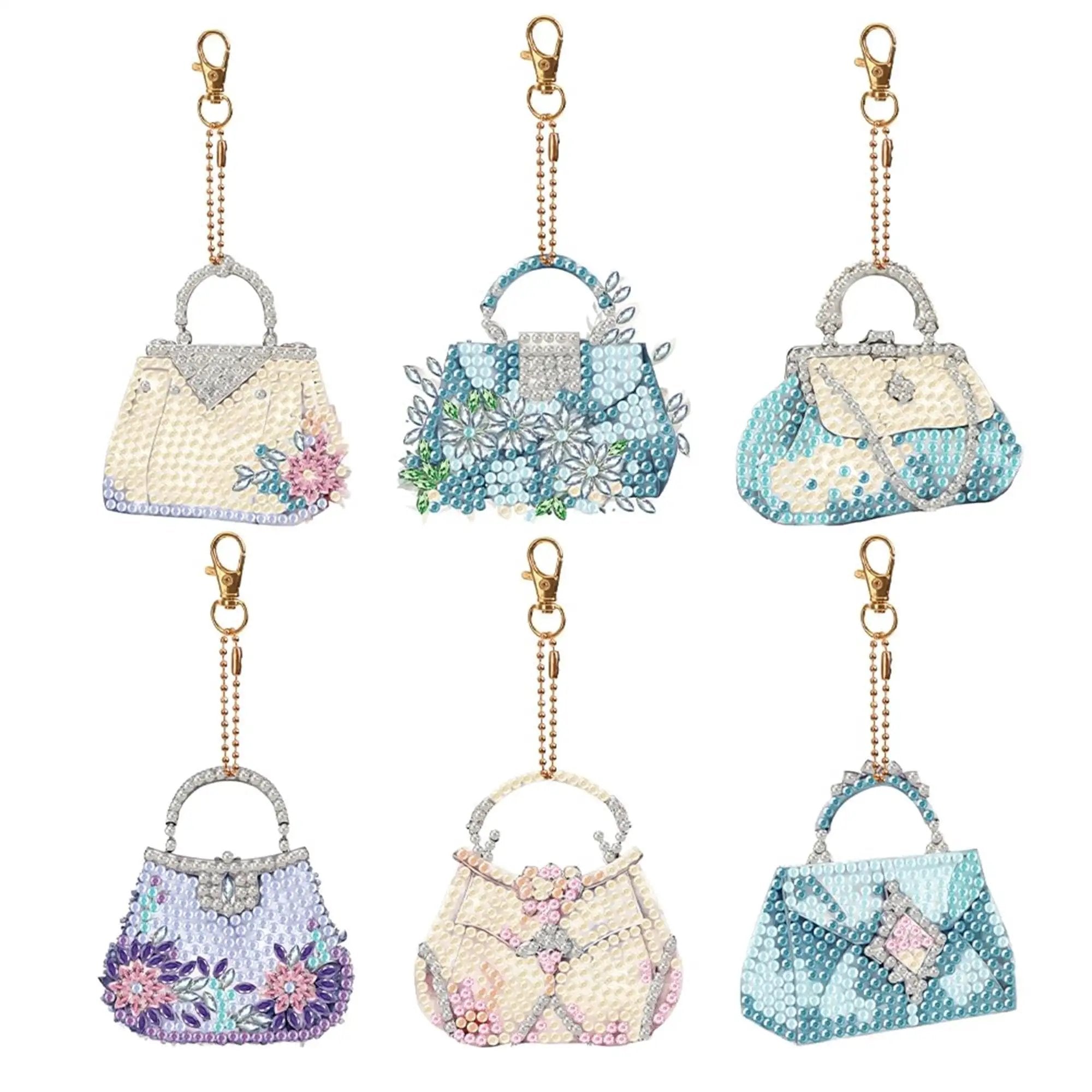 Six Piece Double Sided DIY Keychain Kit For Beginners ✓