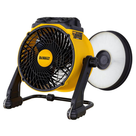 Heavy Duty Industrial Air Purifier Fan With HEPA Filter And 4000 CFM Power, showing PM2.5 sensor and 360 degree tilt, black and yellow design.