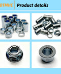 13Pcs M12 Industrial Steel Spacer Sleeve Bushing Kit With Lock Nut Includes 5mm 8mm 10mm 12mm 15mm 18mm 20mm 22mm 25mm 28mm 30mm 32mm 35mm For Motorcycle Dirt Bike ATV Mini Bike MX650 And Other Machines. Steel spacers and M12 lock nut