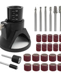 Kick Your Rotary Tool Game Up With This 29-Piece HSS Multi Drill Bit Kit Including Precision Cutting Guide And Router Attachment For Electric Grinders Sandpaper Combo Accessories with drill bits and sanding bands