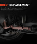 Infiniti Front Inner And Outer Tie Rod End Kit Replacement For Precise Steering And Even Tire Wear Reduction Direct Fit Front Suspension Upgrade For EX35 EX37 G37 M35 M45 Q50 AWD Models, direct replacement