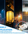 4 Pcs Photocell Sensor For Outdoor Lights 120VAC Dusk To Dawn Sensor application scenes with sensors and connectors