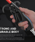 Heavy Duty 290 Max PSI Air Blow Gun For Compressors With Quarter Inch Inlet Angled Nozzle Trigger Flow Control Rubber Tip