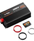 Hella Reliable 2000W Power Inverter With Built In Automatic Transfer Switch And Utility Bypass; includes wires and monitor.
