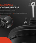 Direct Replacement Vacuum Brake Booster For Chevy Silverado 1500 Suburban Tahoe Avalanche Fits Cadillac Escalade 2010 2012 showing black electrophoretic coating detail.