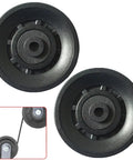Two Pack 90mm Nylon Cable Pulley Wheels Replacement For Fitness Lat Pulldown And Cable Machines Lightweight Bearings Easy Install