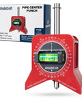 Magnetic Pipe Center Finder Punch Tool For 1 To 10 Inch Pipes And Fittings With Hands Free Magnetic Hold Bubble Level And 360 Degree Dial