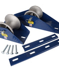 Heavy Duty Tray Type Cable Sheave with Aluminum 5 Inch Sheave and 12 Inch Length for Easy Tray Pulls and Self Lubricating Bearings