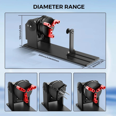 Beefy Rotary Roller Engraver For Wood Projects, Y Axis Rotary Capability, High Torque NEMA 23 Stepper, Linear Rails And Ball Screws