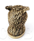 Finger Guard Bolster And Pommel Set For Knife Handles Owl Bird Animal Design For Custom Knife Making DIY Hand Casted Solid Bronze