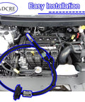Heavy Duty Transmission Gearshift Control Cable Replaces OE 4721940AE For Dodge Journey 2011 2020 shown installed in an engine compartment.