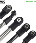 4mm M4 RC Link Rod Ends With 7mm Pivot Ball For 1 Eighth And 1 Tenth Crawlers, Beefed Up Heavy Duty Bent 20Pcs Set, Compatible With TRX6 D90 TF2 CC01 Gen7 Gen8 TRX4 Upgrades, Universal Building Kit. black bent rod ends with metal pivot balls