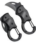 Two Pack Dope Everyday Carry Mini Folding Knife With Carabiners For EDC 3Cr13 Stainless Steel Blade 1.38 Inches Compact Box Cutter