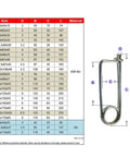 Heavy Duty 1.2mm To 10mm Zinc Coated Steel Spring Lock Pins For Industrial And DIY Builds Built Tough With 65Mn Alloy showing sizes and material details.