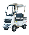 Heavy Duty Four Wheel Electric Mobility Scooter For Seniors With Roomy Cargo Box And Farm Utility Tugger featuring a spacious seat and sturdy frame.