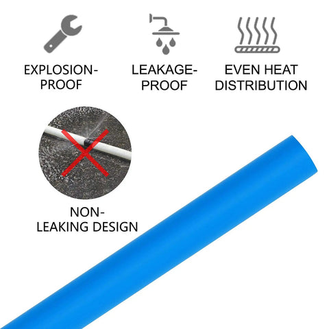 1 Inch PEX B Non Oxygen Barrier Flexible Pipe Tubing Blue for Hydronic Radiant Floor Heating with non-leaking design