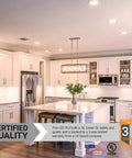 Modern kitchen with recessed lighting using Led Vertical PLV Plug And Play Light Bulbs 9W 26W Equivalent G24q Base Ballast Dependent CFL Replacement UL