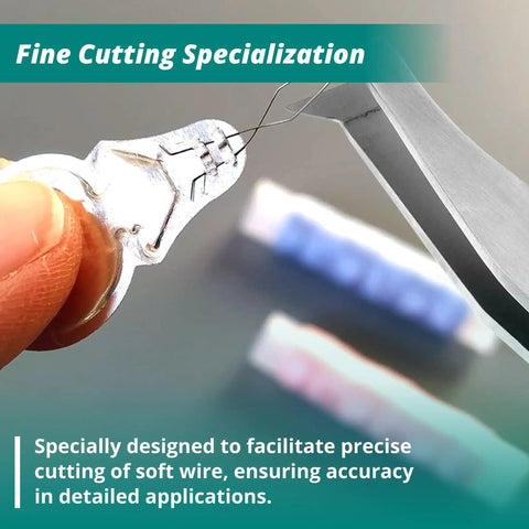 Pro Grade Medical Stainless Steel Tweezers For Soft Wire Cutting With 70 Degree Angulated Tip cutting delicate wire