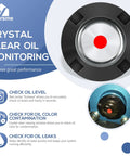 Oil Level Sight Glass With Gasket And Oil Fill Cap Kit For Pumps 2SF 3DX 4DX 5DX Fits DeWalt Pressure Washers, crystal clear oil monitoring