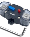 Beefy 300 Amp DC Circuit Breaker With Manual Reset For Trolling Motors RV Boat And Marine Power Systems, waterproof housing