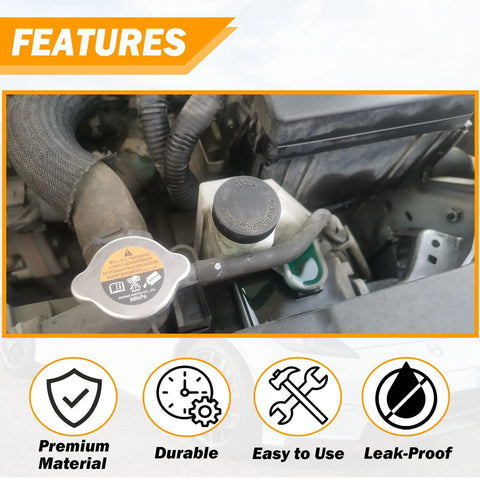 Installed 2 Pack Black Coolant Reservoir Cap Compatible With Nissan Murano Rogue Versa Quest and Infiniti EX35 FX37 G35 M35 Radiator