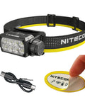 Beefy 3000 Lumen USB C Rechargeable Headlamp With Zoomable Beam Floodlight To Spotlight White And Red Beams for industrial use.