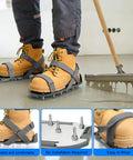 Epoxy Floor Spiked Shoes For Garage Fully Assembled Gunite Shoes With Three Quarter Inch Short Spikes used on wet floor