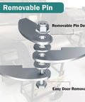 Heavy Duty Eight Inch By Two And A Quarter Inch BBQ Smoker Hinges Weld On Steel Door Hinges For Three Sixteenths Inch Plate
