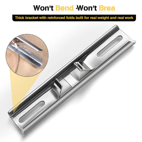 Solid Stainless Steel Pole Mounting Kit With 7.9 By 1.9 Inch Bracket And Adjustable 2 To 8 Inch Clamps For Solar Light Outdoor Waterproof Junction Box And Electrical Boxes