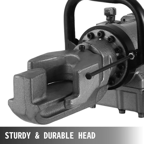 Close-up of the sturdy and durable head of the Portable Handheld Electric Rebar Bender With Pure Copper Motor.