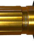 Close-up of Pro Grade Adjustable Click Torque Screwdriver 100 To 500 cNm With Calibration Certificate, showing gold metal body.