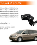 Right Passenger Side Sliding Door Roller Assembly For Honda Odyssey 2005 2006 2007 2008 2009 2010 Van Power Sliding Door Replacement 72521 SHJ A21 Durable High Quality Roller Ensures Smooth Quiet Operation And Reliable Door Performance.