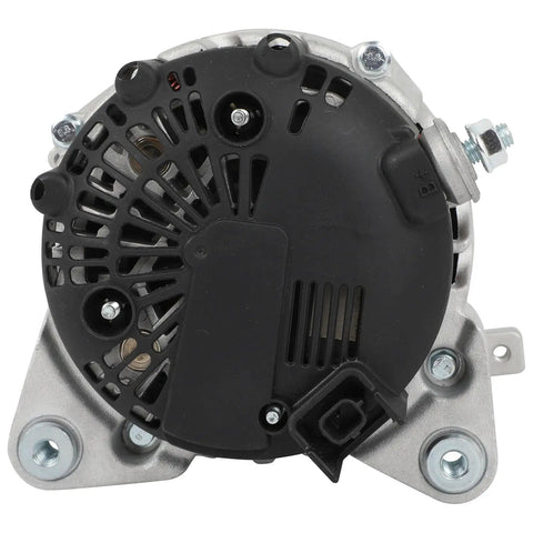 Straight Up Heavy Duty Alternator For Nissan Rogue 2014 To 2018 showing a detailed side view with black and silver components.