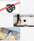 50 Pack Black Snap Bushing for Half Inch Knockouts demonstrating cable protection in electrical setups.