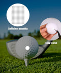 300 Pack White Reflective Dot Stickers For Golf Balls And Clubs, Tiny 0.65 Cm Dots For Launch Monitors, displayed on golf ball