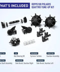 Quattro Sport Tune Up Kit with drive shaft and gear box assemblies showing axles, bearings, turbines for Quattro P40 and Q4000.