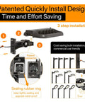Beefed Up 150W LED Parking Lot Light With Adjustable Arm Mount, 22500LM Dusk To Dawn Commercial Lighting installation steps