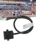 Infrared Distance Sensor Proximity Switch With Obstacle Avoidance, IP67 waterproof, shown with cable in industrial setting.