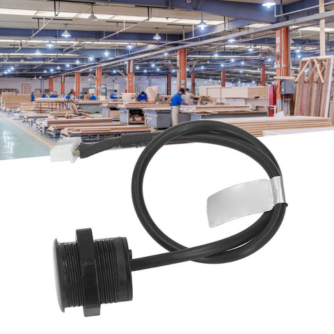 Infrared Distance Sensor Proximity Switch With Obstacle Avoidance, IP67 waterproof, shown with cable in industrial setting.