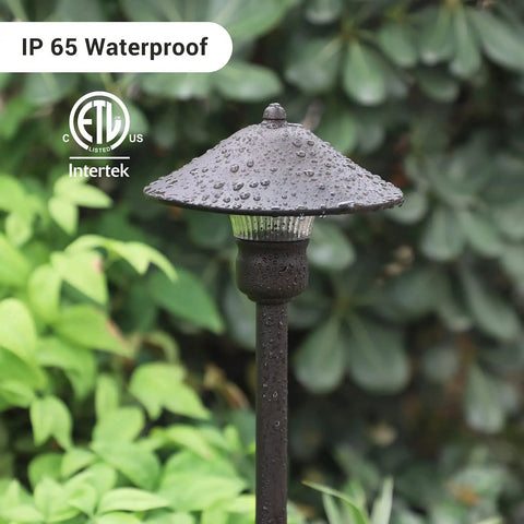 Low Voltage Pathway Lights, 3W 150LM Warm White 3000K, 16.5 Inches Tall LED Landscape Lighting with IP65 waterproof design