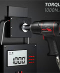 Shop Grade Impact Pneumatic Wrench delivers serious torque at 1000 Nm, demonstrating power on a torque measurement display.