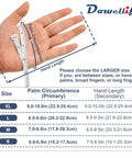 Hand measurement guide for 3 Pairs Cut Resistant Gloves HDPE Food Grade Level C EN388 For Kitchen Prep And Woodworking