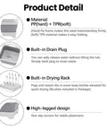 Product details of Collapsible Baby Bottle Wash Basin With Built In Drying Rack And Lid Portable 2.4 Gallon Dish Tub