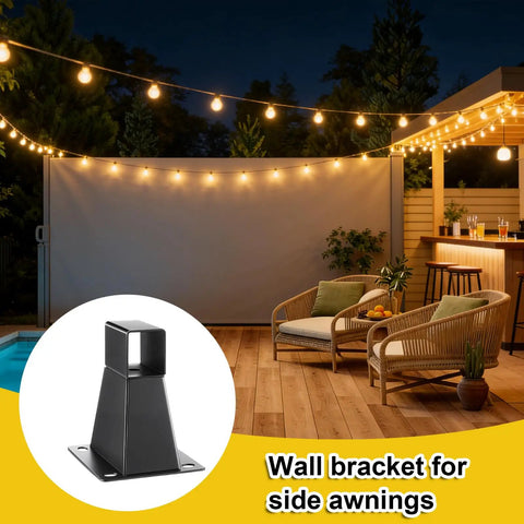Heavy Duty Exterior Shade Mount Wall Brackets For Awnings And Retractable Screens Easy Install No Fuss Setup Balcony Terrace Fixing Kit Outdoor Garden Mount Side Privacy Screen Kit Rugged All Weather Ready Patio Wall Mounts