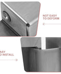 Close-up of Concealed Adjustable 5 Inch Square Stainless Steel Wood Door Hinge for Hidden Cabinets and Bookcases