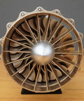 Front view of Fighter Turbofan Engine Model Kit That Actually Runs On Its Own Electric Motor 1/20 WS-15 Aircraft Engine