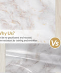 Marble Peel And Stick Countertop Wallpaper 35.4 By 78.7 Inches Waterproof Self Adhesive Roll texture comparison and benefits