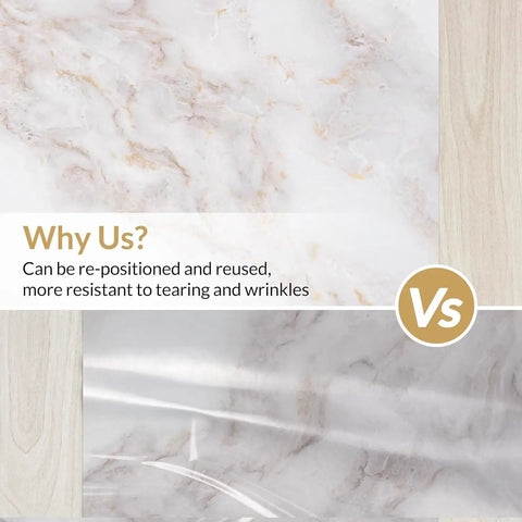 Marble Peel And Stick Countertop Wallpaper 35.4 By 78.7 Inches Waterproof Self Adhesive Roll texture comparison and benefits