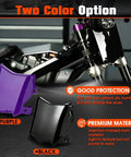 Front Number Plate For Electric Dirt Bikes With Dual Front Shock System Universal Fit For EBikes Like Surron Light Bee X Ridstar Q20 Tuttio Soleil 01 Yozma Macfox And More, purple PE