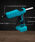 Cordless Hot Glue Gun Compatible With Makita 18V Battery Tool Only Full Size Workhorse For Arts And Crafts DIY LED Indicator